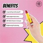 Buy RENEE Everyday Matte Lipstick 03 Sauce, Lightweight & Long Lasting, Intense Color Payoff with Creamy Matte Finish, Enriched with Vitamin C, Hyaluronic acid & SPF 30, 3 gm - Purplle
