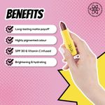 Buy RENEE Everyday Matte Lipstick 04 Coffee, Lightweight & Long Lasting, Intense Color Payoff with Creamy Matte Finish, Enriched with Vitamin C, Hyaluronic acid & SPF 30, 3 gm - Purplle