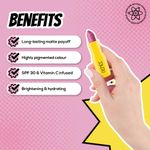 Buy RENEE Everyday Matte Lipstick 05 Cookie, Lightweight & Long Lasting, Intense Color Payoff with Creamy Matte Finish, Enriched with Vitamin C, Hyaluronic acid & SPF 30, 3 gm - Purplle
