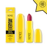 Buy RENEE Everyday Matte Lipstick 06 Brownie , Lightweight & Long Lasting, Intense Color Payoff with Creamy Matte Finish, Enriched with Vitamin C, Hyaluronic acid & SPF 30, 3 gm - Purplle