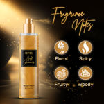 Buy RENEE Gold Shimmer Body Mist, Long Lasting Premium Fragrance with Shimmering Effect, Scent with Floral & Fruity Notes, Travel Friendly, Ideal for Every Occasion, 150 ml - Purplle