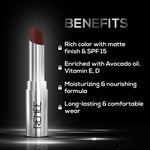 Buy RENEE Matte Lock Lipstick- 05 Funk, Moisturizing, Long Lasting & Weightless Formula With SPF 15, Intense Color Pay Off with Ultra-Matte Finish, Enriched with Avocado oil, Vitamin E, D, 3.5 gm - Purplle