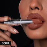 Buy RENEE Matte Lock Lipstick- 06 Soul, Moisturizing, Long Lasting & Weightless Formula With SPF 15, Intense Color Pay Off with Ultra-Matte Finish, Enriched with Avocado oil, Vitamin E, D, 3.5 gm - Purplle