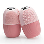 Buy MeSkin 4in1 Multifunctional Silicone Ice Face Roller: Stainless Steel Roller with Silicone Exfoliator and Makeup Brush Cleaner - Facial Beauty Tool - 1 Pc - Purplle