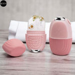 Buy MeSkin 4in1 Multifunctional Silicone Ice Face Roller: Stainless Steel Roller with Silicone Exfoliator and Makeup Brush Cleaner - Facial Beauty Tool - 1 Pc - Purplle
