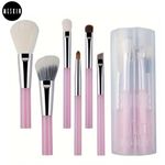Buy MeSkin Makeup Brush Set of 6: Premium Design for Easy, Precise Application on Face, Eyes, and Brows | Cruelty-Free, Super Soft Bristles for Unparalleled Precision (Pink) - Purplle