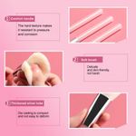 Buy MeSkin Makeup Brush Set of 6: Premium Design for Easy, Precise Application on Face, Eyes, and Brows | Cruelty-Free, Super Soft Bristles for Unparalleled Precision (Pink) - Purplle