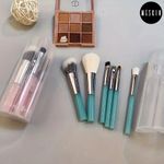 Buy MeSkin Makeup Brush Set of 6: Premium Design for Easy, Precise Application on Face, Eyes, and Brows | Cruelty-Free, Super Soft Bristles for Unparalleled Precision (Pink) - Purplle