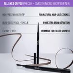Buy Staze 9to9 All Eyes On You Precise + Smooth Micro Brow Definer With Spoolie | Precision Micro Tip For Natural, Hair-Like Strokes | 12-Hour Stay | 01 Natural Brown | 0.09 gm - Purplle