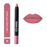Buy MARS Won't Smudge Won't Budge Crayon Lipstick up to 12 Hours Stay | Matte Finish | Waterproof | Won't Smudge Won't Budge Lip Crayon (3.5 gm) (11-I Am Unstoppable) - Purplle