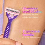 Buy Bombae Flexi Body Razor (Pack of 3) - Purplle