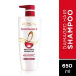 Buy L'Oreal Paris Total Repair 5 Kit (Total Repair Shampoo, 650 ml + Total Repair Conditioner, 180 ml + Total Repair Serum, 40 ml) - Purplle