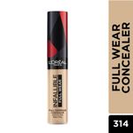 Buy L'Oreal Paris Flawless Fusion (Infaliable Full Wear Concealer Shade 314 (10 gm) + Infallible 32H Matte Cover Liquid Foundation, 128 Neutral Undertone, 30 ml) - Purplle