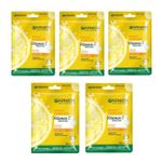 Buy Garnier Skin Naturals, ,Bright CompleteA vitamin CA Serum Sheet Mask 28g (Pack of 5) - Purplle