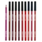 Buy MARS Edge of Desire Matte Lip Liner with Holder Set of 10 | One Swipe Smooth Application | Long Lasting & Travel Friendly Lip Pencil | Multicolor (Set-A) (1.4 gm x 10) - Purplle