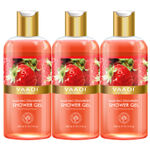 Buy Vaadi Herbals Blushing Strawberry Shower Gel Value Pack of 3 (300 ml x 3) - Purplle