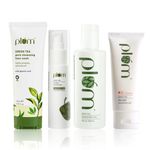 Buy Plum Green Tea CTMS Routine (Face Wash 100 ml + Toner 200 ml +  Moisturiser 50 ml + Sunscreen 50 ml) - Purplle
