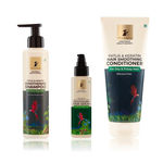 Buy Pilgrim Patua Hair Essential Trio 1 (Hair Smoothening Shampoo (200 ml) + Hair Smoothening Conditioner (200 ml) + Smoothing Hair Serum (100 ml)) - Purplle
