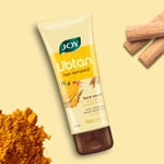 Buy Joy De Tan Ubtan Face Wash - Removes Tan, Dirt & Blemishes For a Naturally Glowing Skin (100 ml) | Enriched with Turmeric, Saffron & Rose Water | Suitable for All Skin Types - Purplle