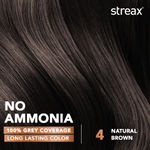 Buy Streax Hair Colour - Natural Brown (70gm+50ml) - Purplle