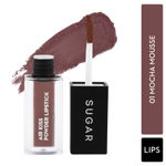 Buy SUGAR Cosmetics Air Kiss Powder Lipstick - 01 Mocha Mousse - Super Pigmented, Transferproof, Water-resistant & Matte Finish - 2 gm - Purplle