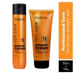 Buy Matrix OptiCare Professional Ultra Smoothing Shampoo + Opti.Care Professional Anti-Frizz Conditioner | With Shea Butter | For Salon Smooth, Straight hair (350 ml + 196 gm) - Purplle
