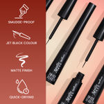 Buy Swiss Beauty Matte Max Eyeliner - Black, 4 gm - Purplle