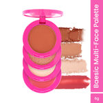 Buy Swiss Beauty Craze Baesic Multi-Face palette 01 Delulu, 6 gm - Purplle