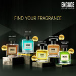 Buy Engage Indigo Skies Perfume for Men Long Lasting Smell, Fresh and Earthy Fragrance Scent, for Everyday Use, Gift for Men, Free Tester with pack, 100ml+3ml - Purplle