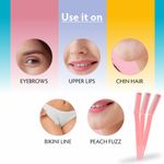 Buy VI-JOHN Feather Touch Multipurpose Women Razors For Eyebrows, Upper Lip, Chin Hair, Bikini Line & Peach Fuzz All Skin 3 PCS - Purplle