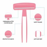 Buy VI-JOHN Feather Touch Bikini Razor For Women For Irritation free Shaving of Bikini Line| Precision shave For All Skin - Pack of 1 - Purplle