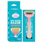 Buy VI-JOHN Feather Touch Body Shaving Razor For Women, Irritation free Shaving & Hair Removal, coated with Aloe vera & Vitamin E - Pack of 1 - Purplle