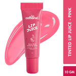 Buy mCaffeine Lip Juice Tinted Lip Balm - Berry Blush | Sheer Pink Tint | 24 hrs Moisturization | With Peptides, 10 gm - Purplle