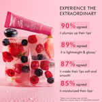 Buy mCaffeine Lip Juice Tinted Lip Balm - Berry Blush | Sheer Pink Tint | 24 hrs Moisturization | With Peptides, 10 gm - Purplle