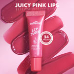 Buy mCaffeine Lip Juice Tinted Lip Balm - Berry Blush | Sheer Pink Tint | 24 hrs Moisturization | With Peptides, 10 gm - Purplle