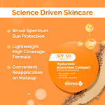 Buy The Derma Co.Hyaluronic Sunscreen Compact SPF 50 PA+++ with Hyaluronic Acid and Ceramide for Easy Reapplication - 7 gm - Purplle