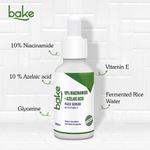 Buy BAKE 10% Niacinamide + Azelaic Acid Face Serum for Acne Marks, Dark Spots & Open Pores | Reduces Active Acne, Blemishes 30ml - Purplle
