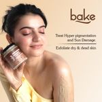 Buy BAKE 2% Kojic Acid Coffee Smoothie Body Scrub For Pigmentation & Strawberry Skin | Tan Removal, Skin Exfoliation & Whitening 150 gm - Purplle