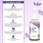 Buy BAKE 2% Kojic Acid Face Serum with Niacinamide & Glycolic Acid for Pigmentation, Dark Spots & Circles, Tan Removal 30ml - Purplle
