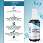 Buy BAKE 1% Retinol Face Serum with Multi Peptides for Anti Aging | Skin Cell Regeneration & Repair | Firms & Lifts the Skin, Reduces Fine Lines & Wrinkles 30ml - Purplle