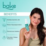 Buy BAKE 10% Glycolic Acid Toner with Hyaluronic Acid for Pigmentation, Tan Removal & Pore Tightening | For Combination skin, Oily, Acne Prone skin 100ml - Purplle