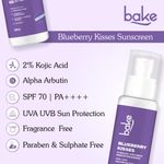 Buy BAKE 2% Kojic Acid Sunscreen SPF 70 PA+++ with Alpha Arbutin & Niacinamide for Pigmentation, Dark Spots & Tan Removal 100 gm - Purplle