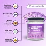Buy BAKE 2% Kojic Acid Lavender Smoothie Body Scrub For Pigmentation & Strawberry Skin | Tan Removal, Skin Exfoliation & Whitening 150 gm - Purplle