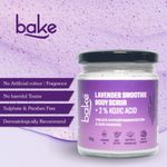Buy BAKE 2% Kojic Acid Lavender Smoothie Body Scrub For Pigmentation & Strawberry Skin | Tan Removal, Skin Exfoliation & Whitening 150 gm - Purplle