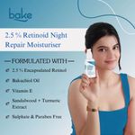 Buy Bake Retinol Night Cream With 2.5% Retinoid For Anti Aging, Pigmentation Fine Lines & Wrinkles 60 gm - Purplle