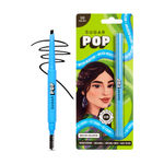 Buy SUGAR POP Brow Shaper 02 Ebony - 0.3 gms - Longwearing | Transfer-proof | Water-resistant | Built-in spoolie | Easy-to-use | Dual-ended brow shaper - Purplle