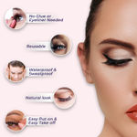 Buy Sanfe Instant Press On Lashes | False Eyelash, Eye Makeup | Long Lasting, Natural Look, No Glue Required | P12, 1 pair - Purplle