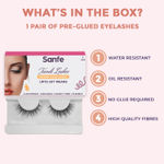 Buy Sanfe Instant Press On Lashes | False Eyelash, Eye Makeup | Long Lasting, Natural Look, No Glue Required | P12, 1 pair - Purplle