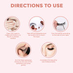 Buy Sanfe Instant Press On Lashes | False Eyelash, Eye Makeup | Long Lasting, Natural Look, No Glue Required | P12, 1 pair - Purplle