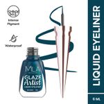 Buy MILA BEAUTE Glaze Artist Liquid Eyeliner Waterproof & Smudgeproof Quick Dry Formula - Infinite Green (6 ml) - Purplle
